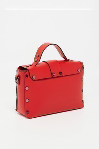 Sac à main en cuir Paty - Rouge