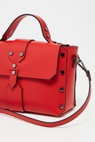 Sac à main en cuir Paty - Rouge