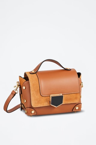 Sac bandoulière en cuir Nan - Camel