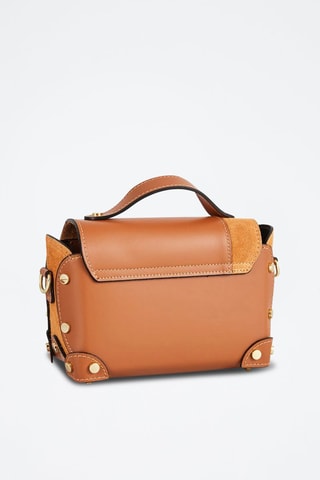 Sac bandoulière en cuir Nan - Camel