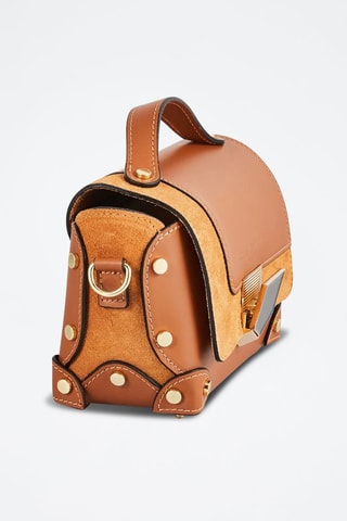 Sac bandoulière en cuir Nan - Camel