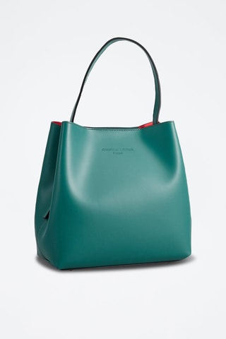 Sac porté épaule en cuir Jeny - Vert