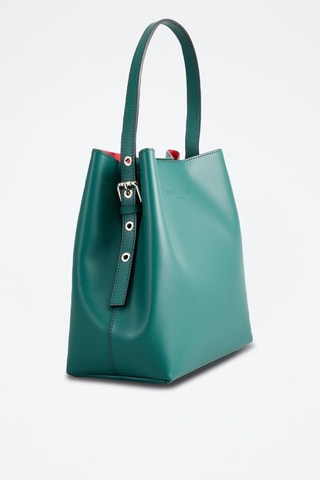 Sac porté épaule en cuir Jeny - Vert