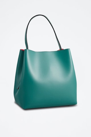 Sac porté épaule en cuir Jeny - Vert