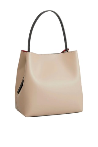 Sac porté épaule en cuir Jeny - Taupe