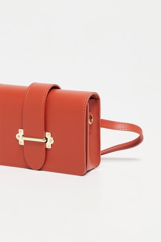 Sac bandoulière en cuir Tory - Orange foncé