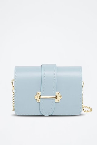 Sac bandoulière en cuir Tory - Bleu clair