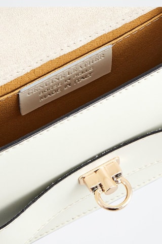 Sac bandoulière en cuir Turner - Blanc