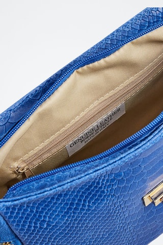 Sac bandoulière en nubuck Acil - Bleu