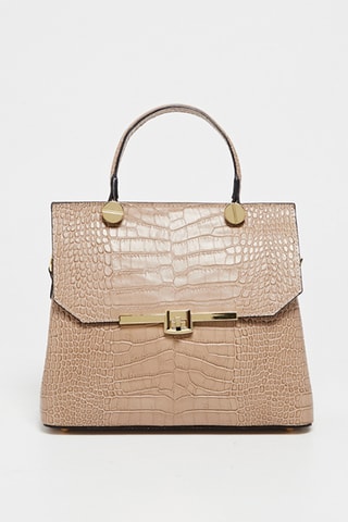 Sac à main en cuir Emy - Rose clair
