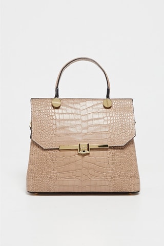 Sac à main en cuir Emy - Rose clair