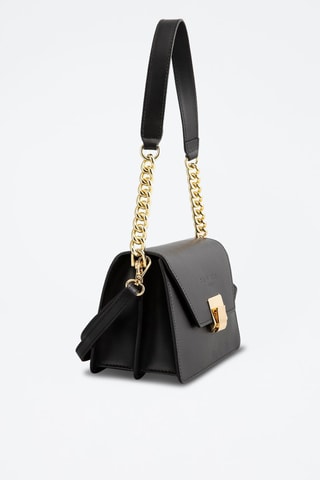 Sac bandoulière en cuir Ava - Noir