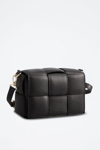 Sac bandoulière en cuir Lea - Noir