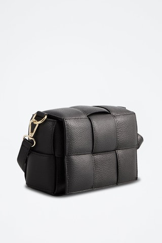 Sac bandoulière en cuir Lea - Noir