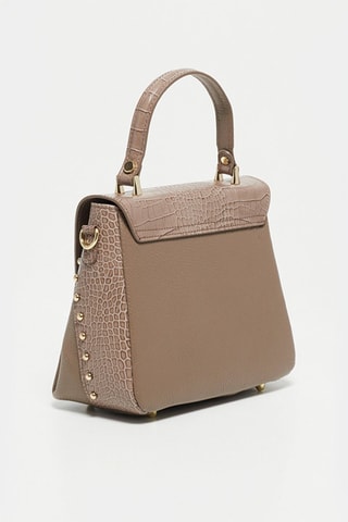 Sac à main en cuir Yasmin - Taupe