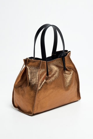Cabas en cuir Celine Cuivré - Marron