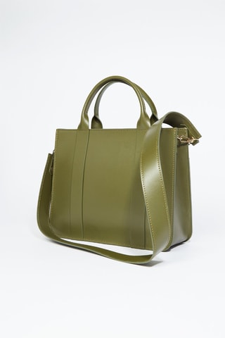 Sac bandoulière en cuir Shaina - Vert