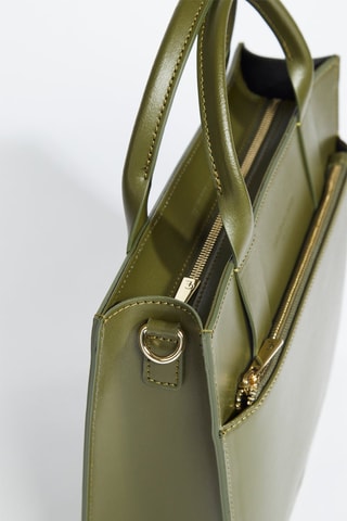 Sac bandoulière en cuir Shaina - Vert