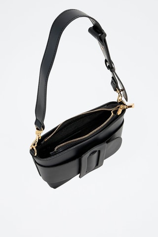 Sac bandoulière en cuir Selah - Noir
