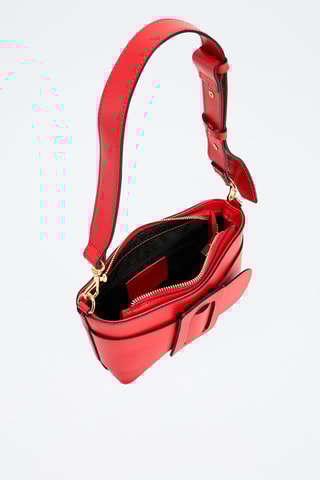Sac bandoulière en cuir Selah - Rouge