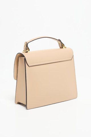 Sac bandoulière en cuir Iris - Beige