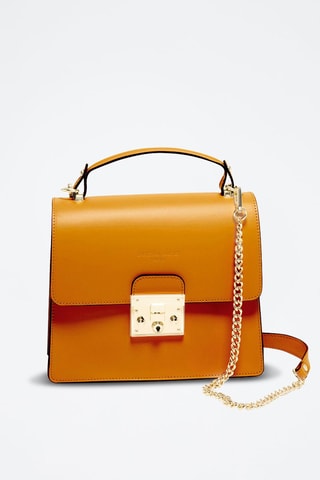 Sac bandoulière en cuir Iris - Camel