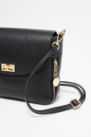 Sac bandoulière en cuir Marion - Noir