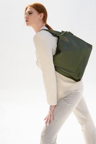 Sac à main en cuir Agathe - Vert
