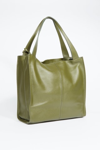 Sac à main en cuir Agathe - Vert