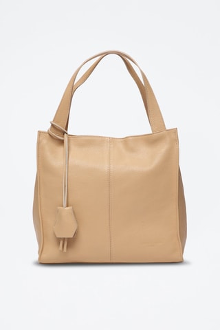 Sac à main en cuir Agathe - Nude
