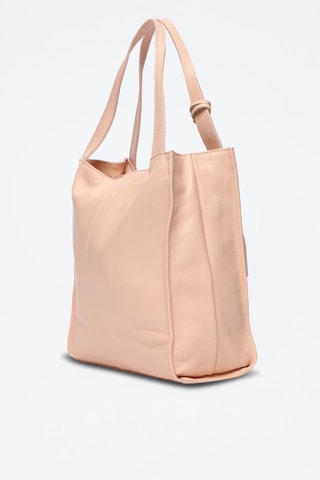 Sac à main en cuir Agathe - Rose clair
