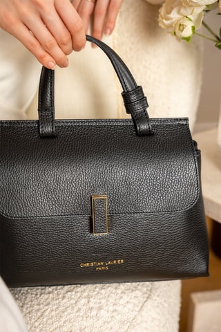 Sac bandoulière en cuir Ciara - Noir