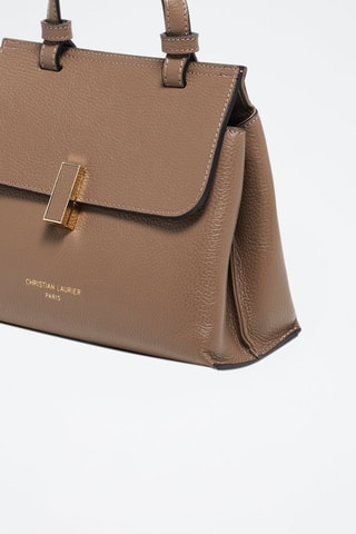 Sac bandoulière en cuir Ciara - Taupe