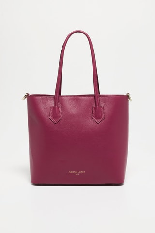 Sac à main en cuir Mary - Bordeaux