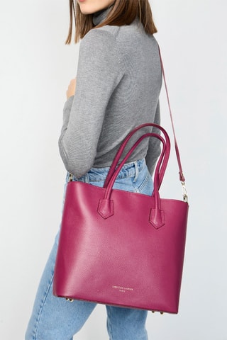 Sac à main en cuir Mary - Bordeaux