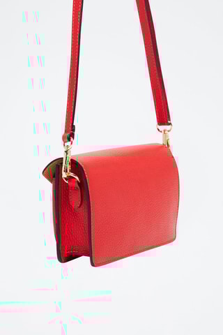Sac bandoulière en cuir Roxane - Rouge