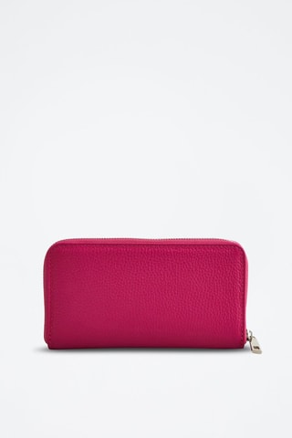 Compagnon en cuir Mony - Fuchsia