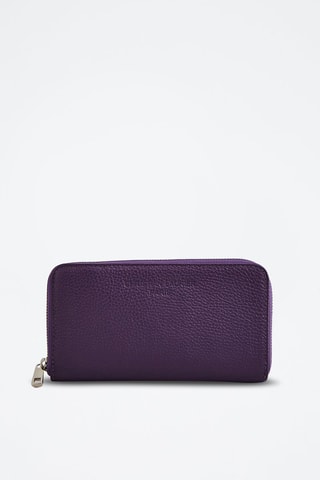Compagnon en cuir Mony - Violet