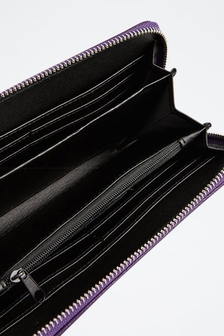 Compagnon en cuir Mony - Violet