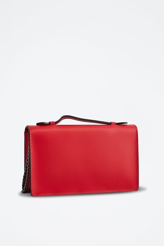 Sac bandoulière en cuir Stacy - Rouge