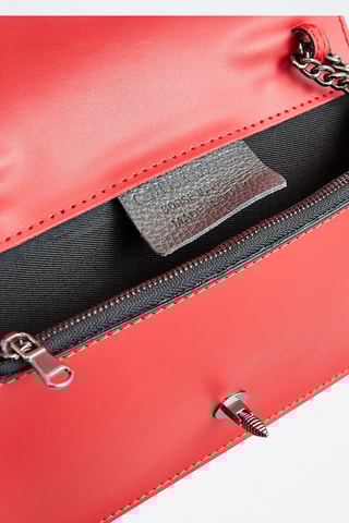 Sac bandoulière en cuir Stacy - Rouge