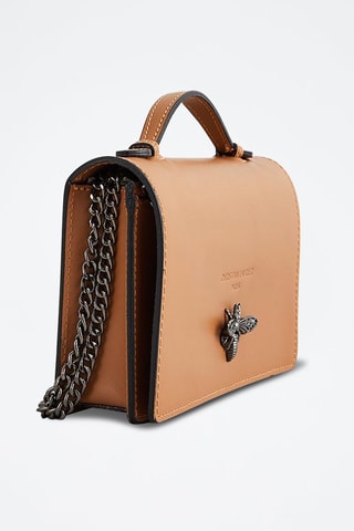 Sac bandoulière en cuir Stacy - Camel