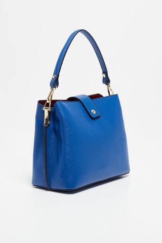 Sac à main en cuir Lessie - Bleu