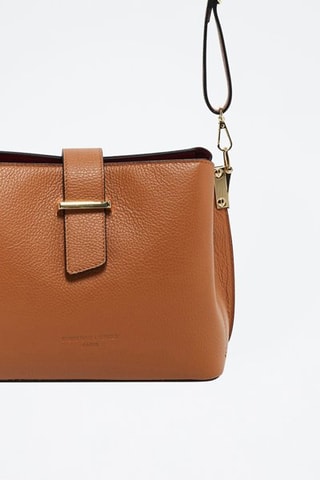 Sac à main en cuir Lessie - Camel