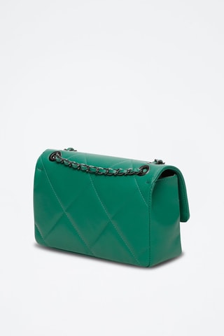 Sac porté épaule en cuir Lena - Vert