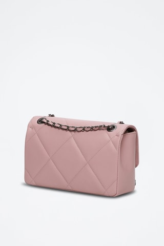 Sac porté épaule en cuir Lena - Rose