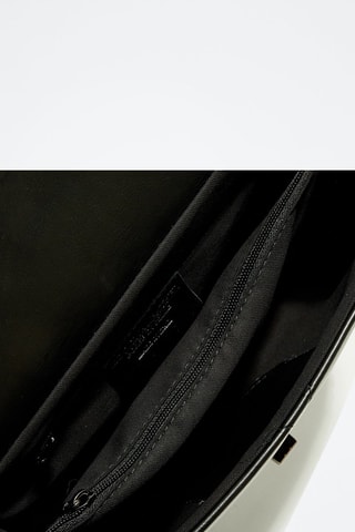 Sac porté épaule en cuir Lena - Noir