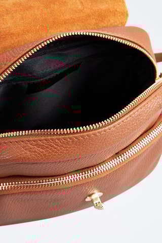 Sac bandoulière en cuir Beeza - Camel