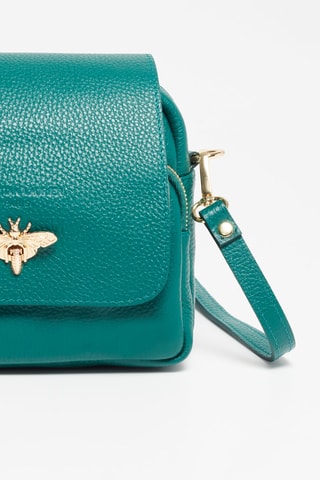 Sac bandoulière en cuir Beeza - Vert