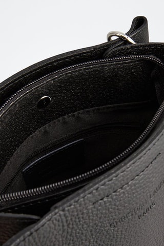 Sac porté épaule en cuir Rachel - Noir